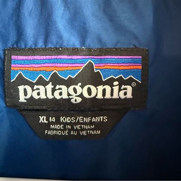 PATAGONIA Kids Nano Puff Brick Quilted Passage Blue Full Zip Jacket Sz 14 - Picture 4 of 7